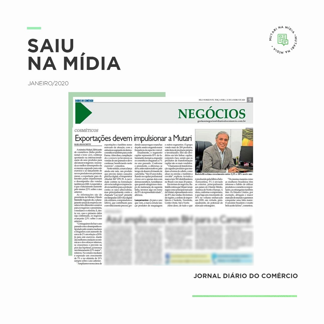 Leia mais sobre o artigo Mutari no Jornal Diário do Comércio